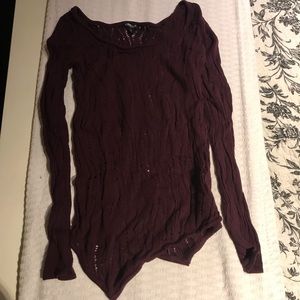Maroon Long Sleeve Express Sweater